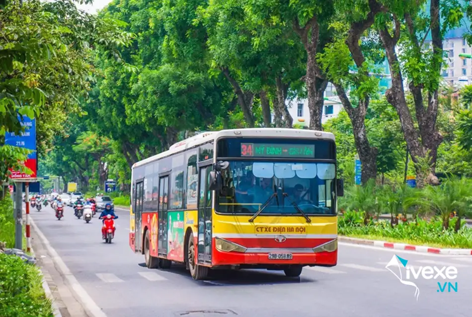Tuyến xe Buýt 34 kết nối bến xe Mỹ Đình và bến xe Gia Lâm