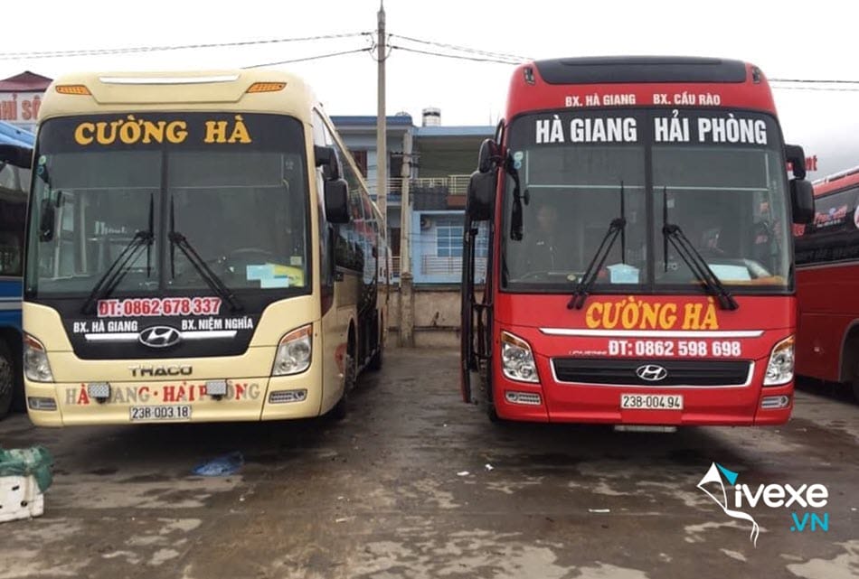 Xe khách Cường Hà đi Hà Giang từ bến xe Vĩnh Niệm