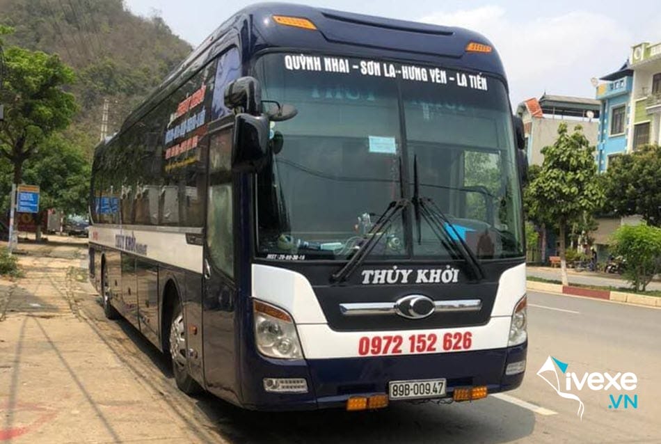 Xe khách Thủy Khởi đi Sơn La từ bến xe Thượng Lý