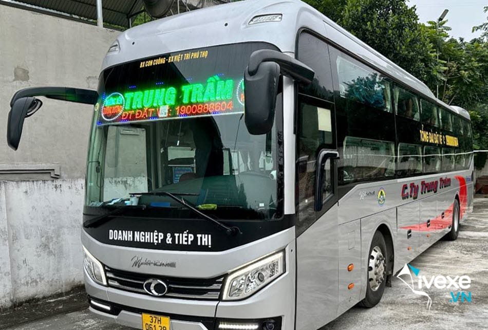 Xe khách Trung Trầm đi Nghệ An từ bến xe Trung tâm Thái Nguyên