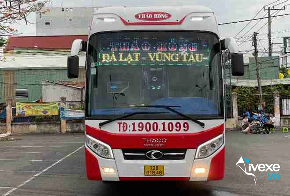 Xe Thảo Hồng tuyến bến xe Liên tỉnh Đà Lạt đi Vũng Tàu