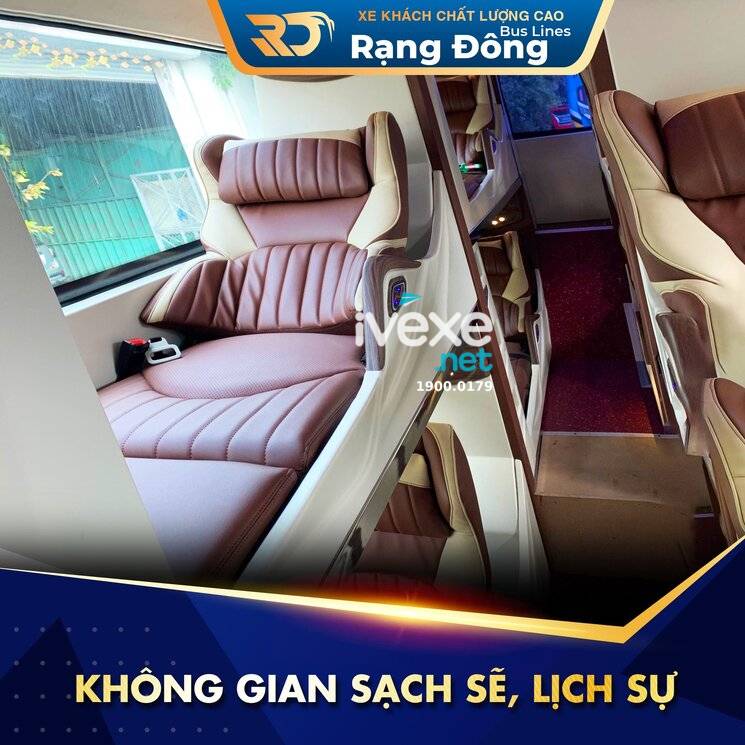 Nội thất cao cấp của nhà xe Rạng Đông