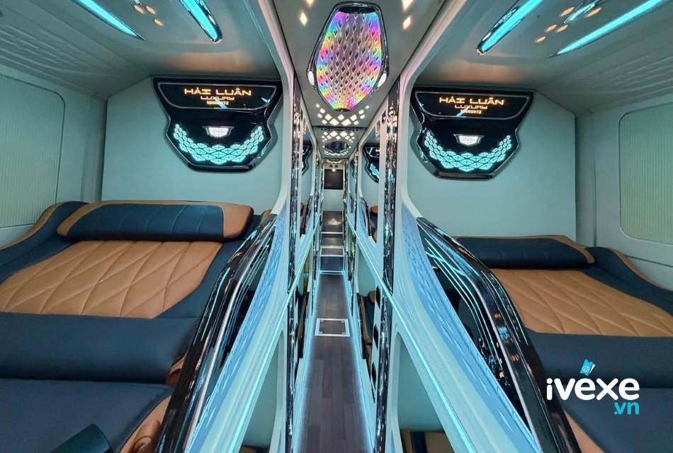 Dòng xe giường Limousine 22 phòng cao cấp của nhà xe Hải Luân