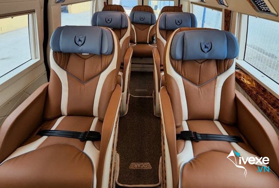 Nội thất xe Limousine cao cấp của xe khách HAV Travel