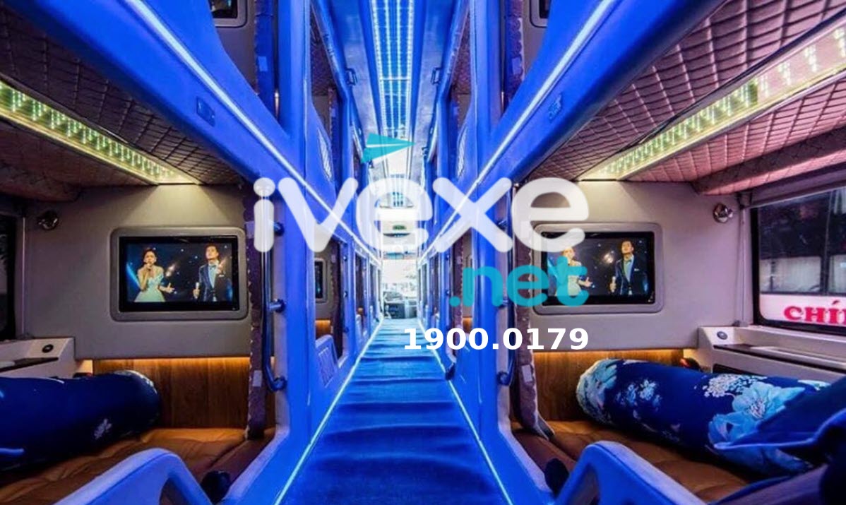 Nội thất xe giường Limousine 22 phòng của nhà xe Hòa Liêm