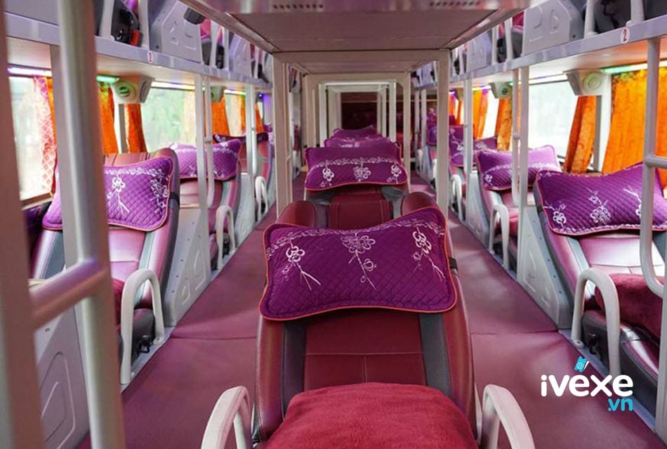 Thiết kế xe giường nằm 40 chỗ tiện nghi của xe Quốc Khánh