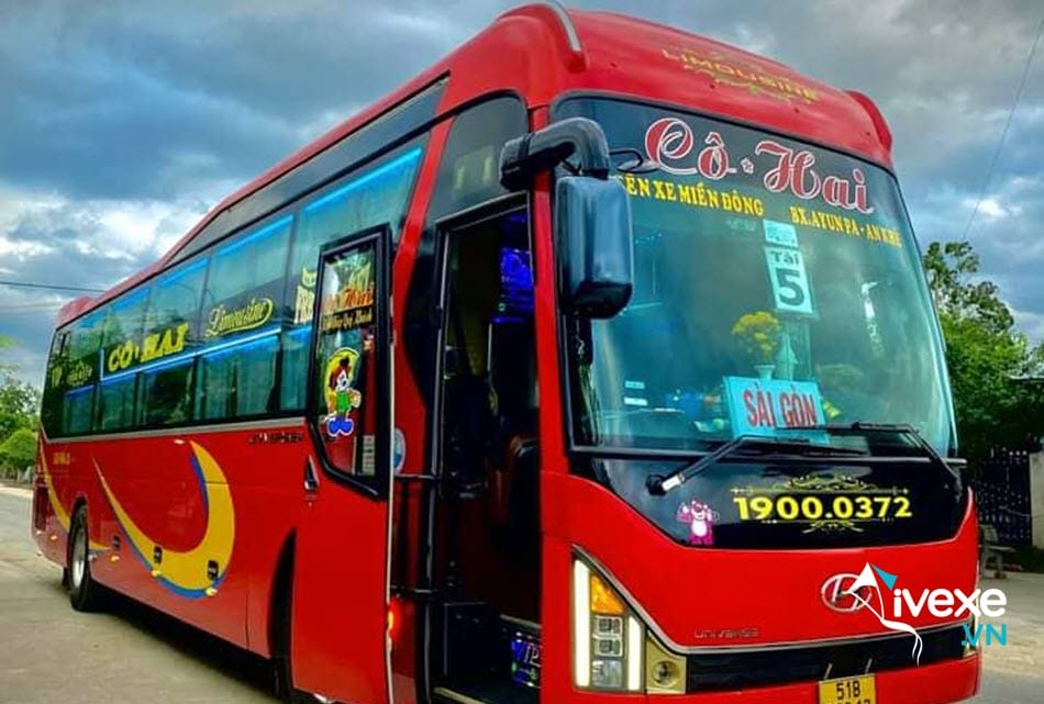 Nhà xe Cô Hai Sài Gòn về AyunPa - Gia Lai dịch vụ chu đáo