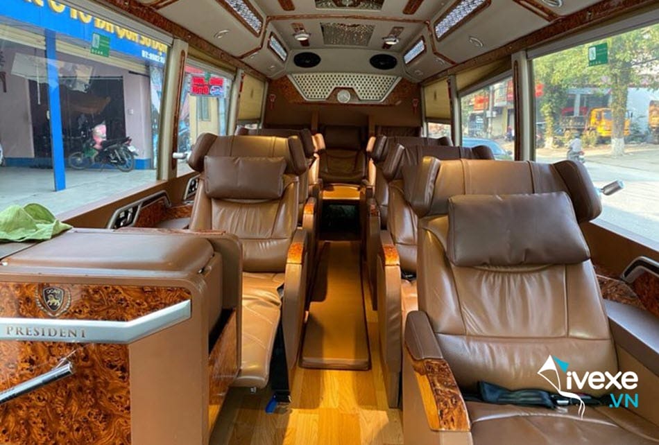 Nội thất xe Limousine sang trọng của nhà xe Cường Thịnh