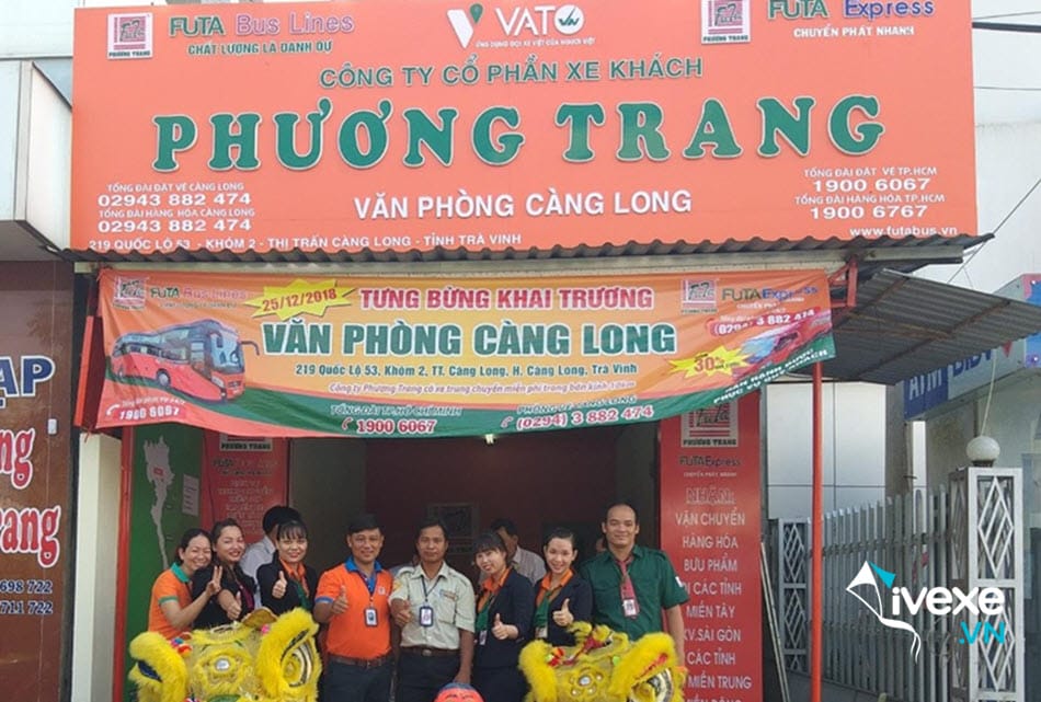 Địa chỉ văn phòng xe Phương Trang Trà Vinh