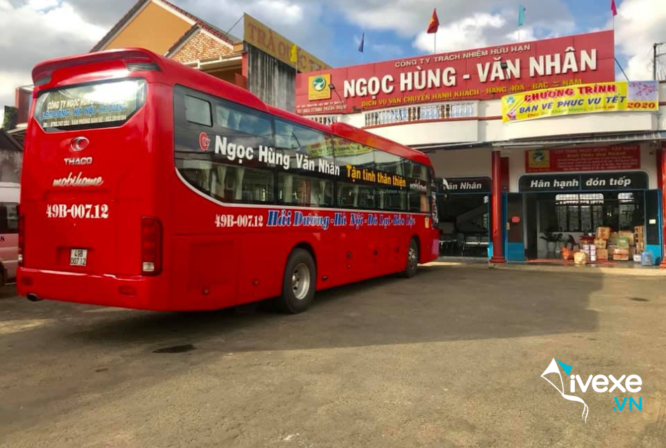 Nhà xe Ngọc Hùng Văn Nhân tuyến Đà Lạt đi Vinh - Nghệ An