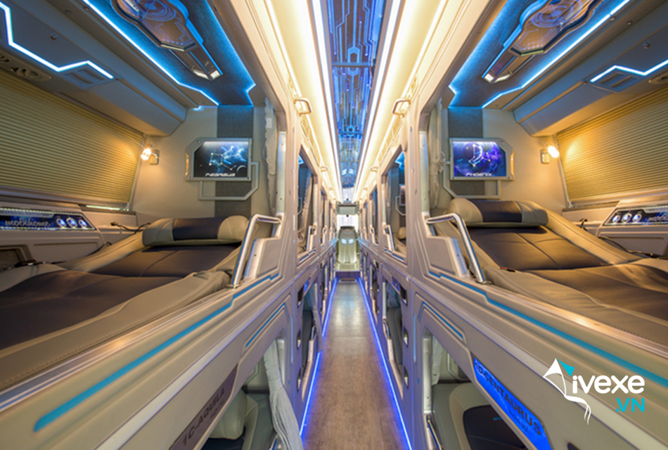Nội thất Limousine cao cấp của nhà xe Anh Thư Buôn Hồ