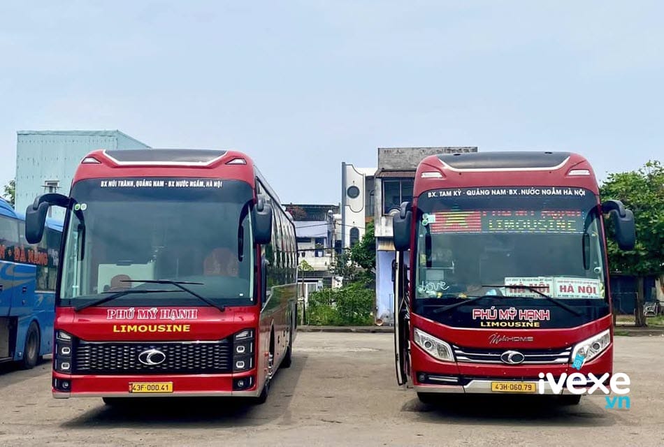 Nhà xe Phú Mỹ Hạnh tuyến xe Hà Nội đi Đà Nẵng chất lượng cao