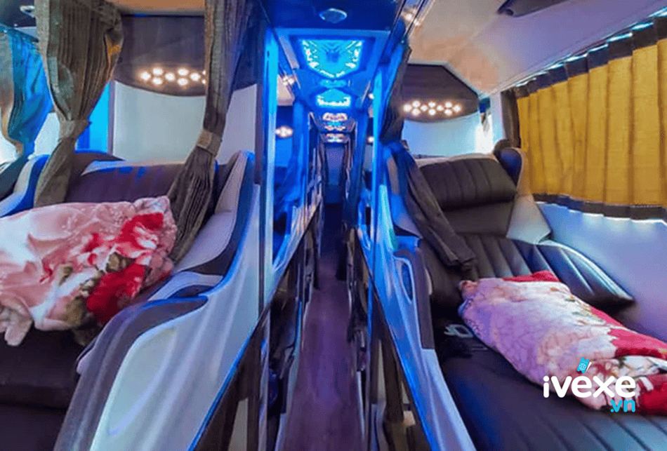 Nội thất xe Limousine 34 phòng của nhà xe Minh Quân