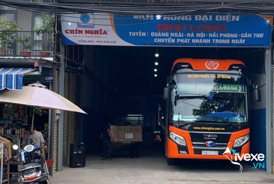 Địa chỉ văn phòng nhà xe Chín Nghĩa tại Quảng Ngãi
