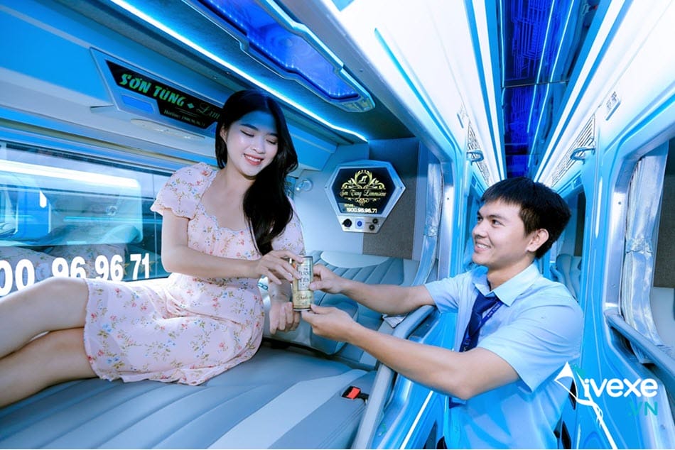 Tiện ích xe Limousine 24 phòng chất lượng cao của xe Sơn Tùng