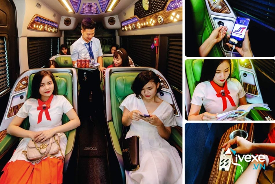 Tiện nghi vượt trội xe Limousine 9 chỗ của xe Sơn Tùng Bình Định