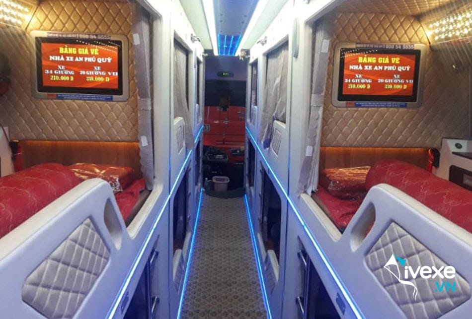 Tiện nghi xe Limousine 20 phòng của xe An Phú Quý