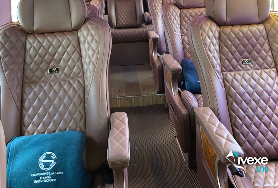 Tiện nghi xe Limousine sang trọng của xe Hoàng Công Quảng Ninh