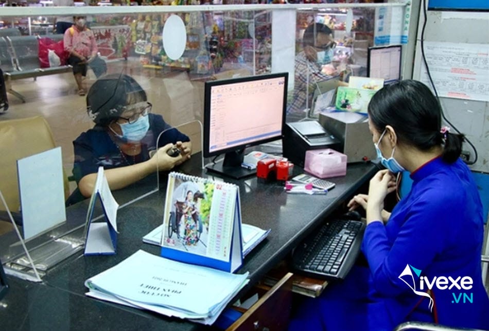 Văn phòng vé của nhà xe Hoàng Công tại Quảng Ninh