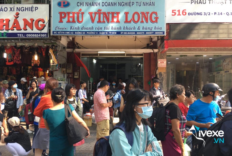 Địa chỉ văn phòng nhà xe Phú Vĩnh Long tại Sài Gòn