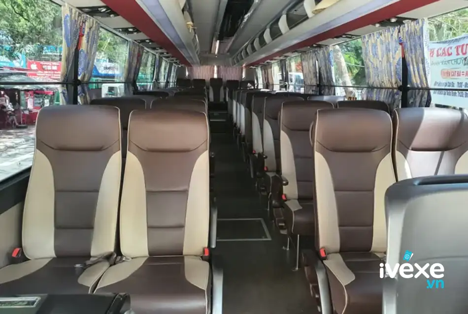 Nội thất xe ghế sang trọng của xe khách Tân Lập Thành