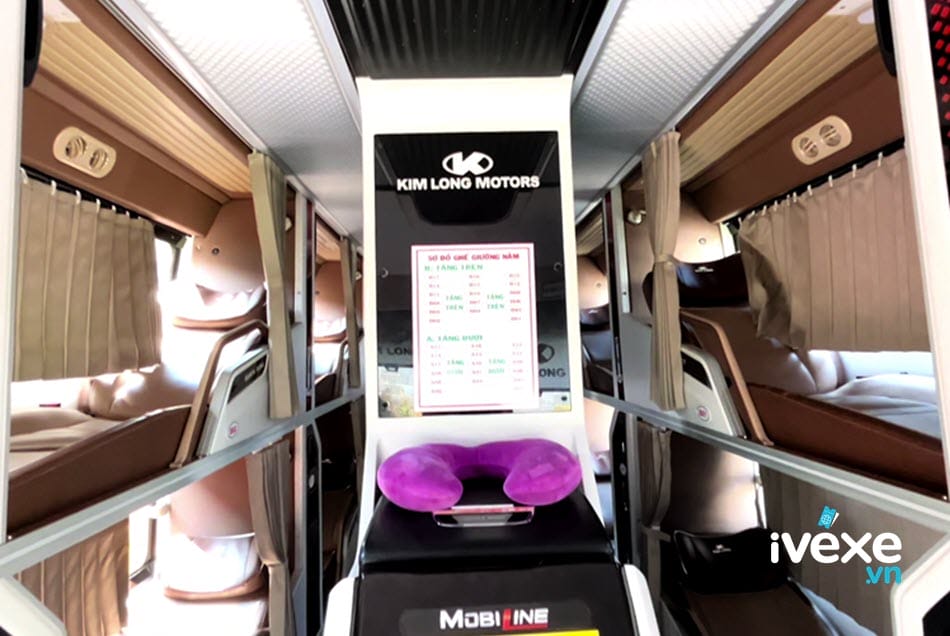 Nội thất xe Limousine tiện nghi của nhà xe Phương Trang Đắk Nông