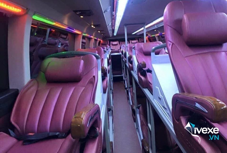 Tiện nghi xe giường nằm 40 chỗ của xe khách Hảo Cà Mau