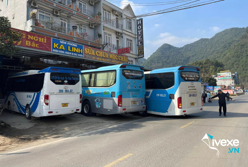Nhà xe Ka Linh tuyến Hà Nội đi Mộc Châu - Sơn La