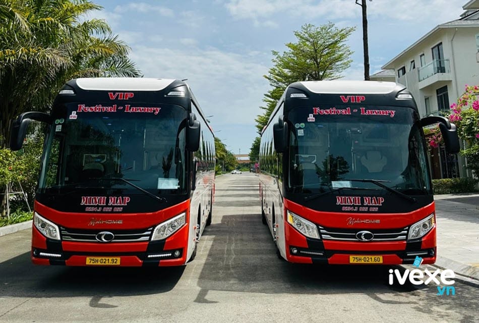 Nhà xe Minh Mập tuyến xe Hà Nội đi Huế chất lượng cao