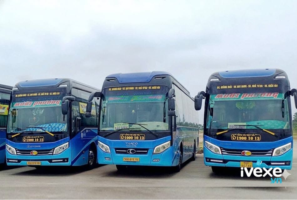 Nhà xe Mười Phương tuyến xe từ Sài Gòn đi Quảng Ngãi giá rẻ