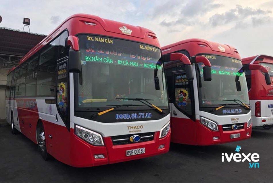 Nhà xe Giáp Diệp tuyến xe Sài Gòn đi Cà Mau uy tín nhất