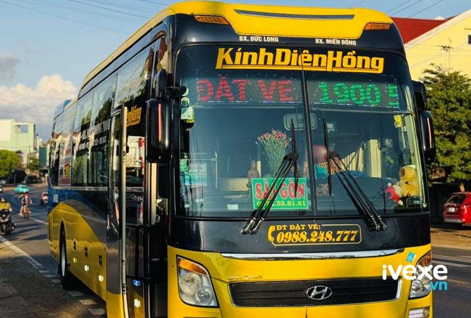 Nhà xe Kính Diên Hồng tuyến xe Sài Gòn đi Gia Lai uy tín nhất