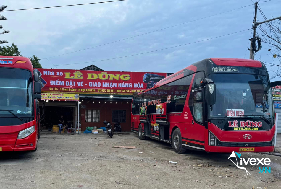 Nhà xe Lê Dũng tuyến Hà Nội đi Điện Biên Phủ - Điện Phủ