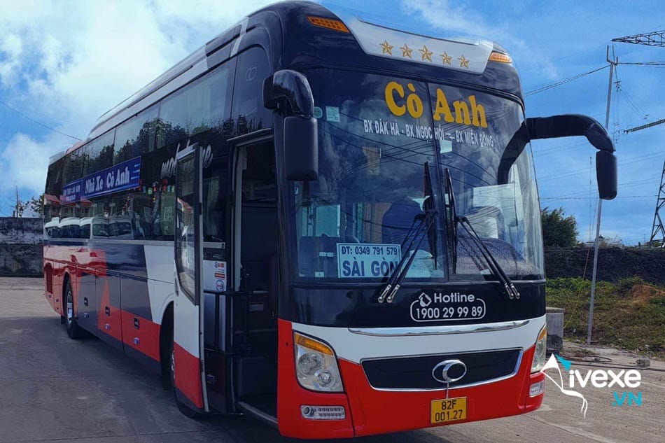 Nhà xe Cò Anh Sài Gòn đi Kon Tum chất lượng nhất