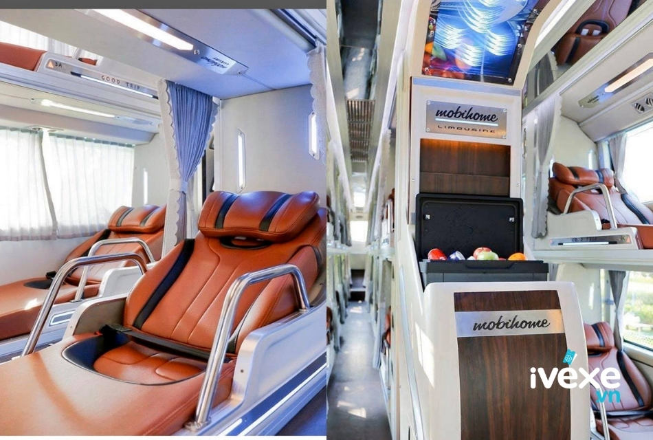 Nội thất dòng xe Limousine của nhà xe Chín Nghĩa