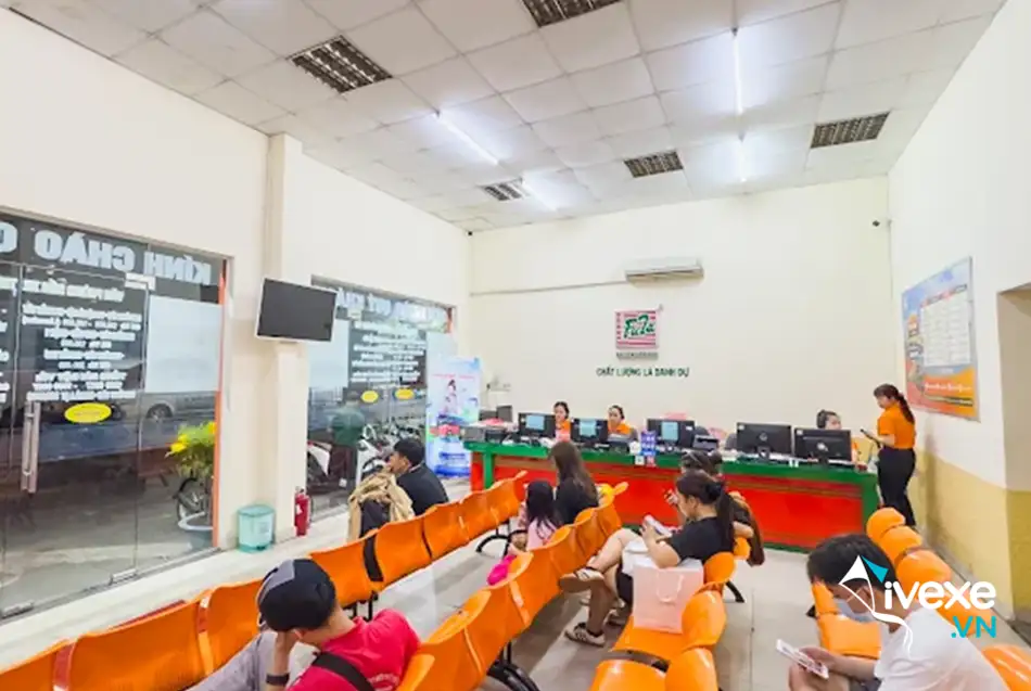 Khu vực phòng chờ tại bến xe Phương Trang Vũng Tàu