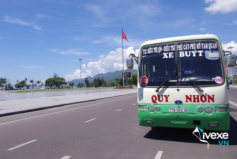 Dịch vụ xe buýt từ bến xe Quy Nhơn đi nội tỉnh