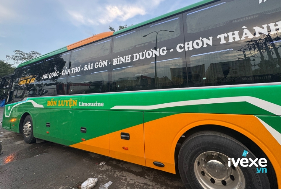 Nhà xe Bốn Luyện Express phục vụ tuyến Cần Thơ đi Bến Cát - Bình Dương