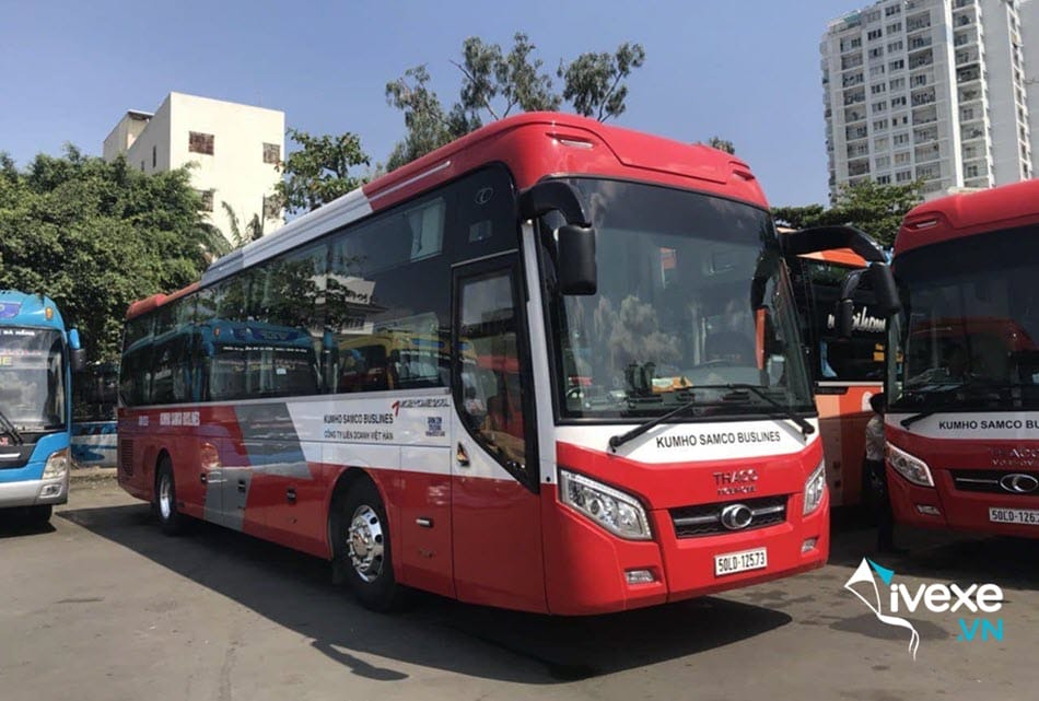 Nhà xe Kumho Samco Busline từ Bến xe phía Nam Nha Trang đi Bình Thuận