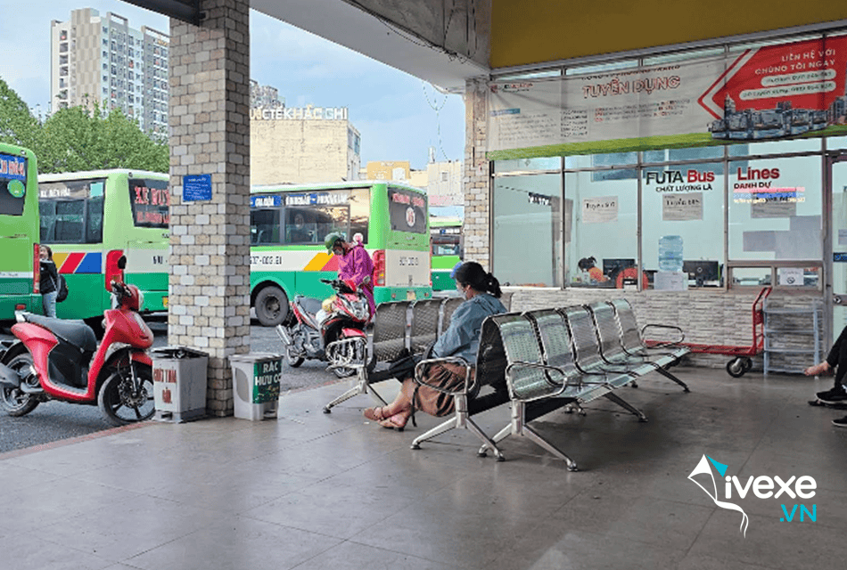 Phòng chờ rộng thoáng tại bến xe Biên Hòa