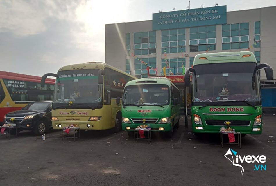 Xe khách Boon Dung từ bến xe Biên Hòa đi Trà Vinh
