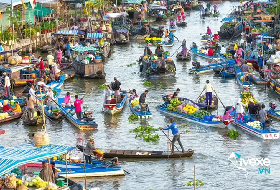 Chợ nổi Long Xuyên - Điểm đến không thể bỏ qua khi đến An Giang