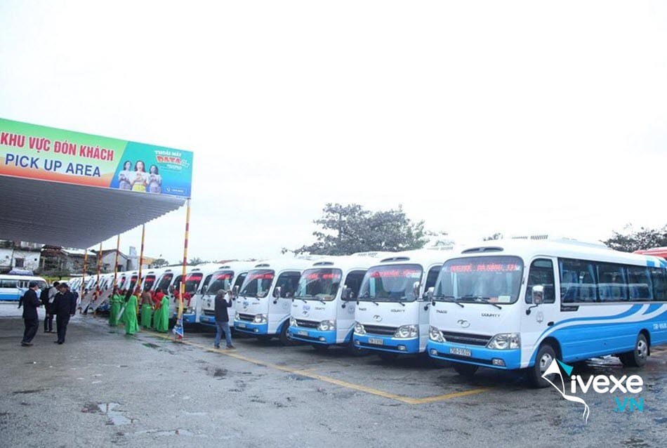 Dịch vụ xe buýt tại bến xe phía Bắc Huế