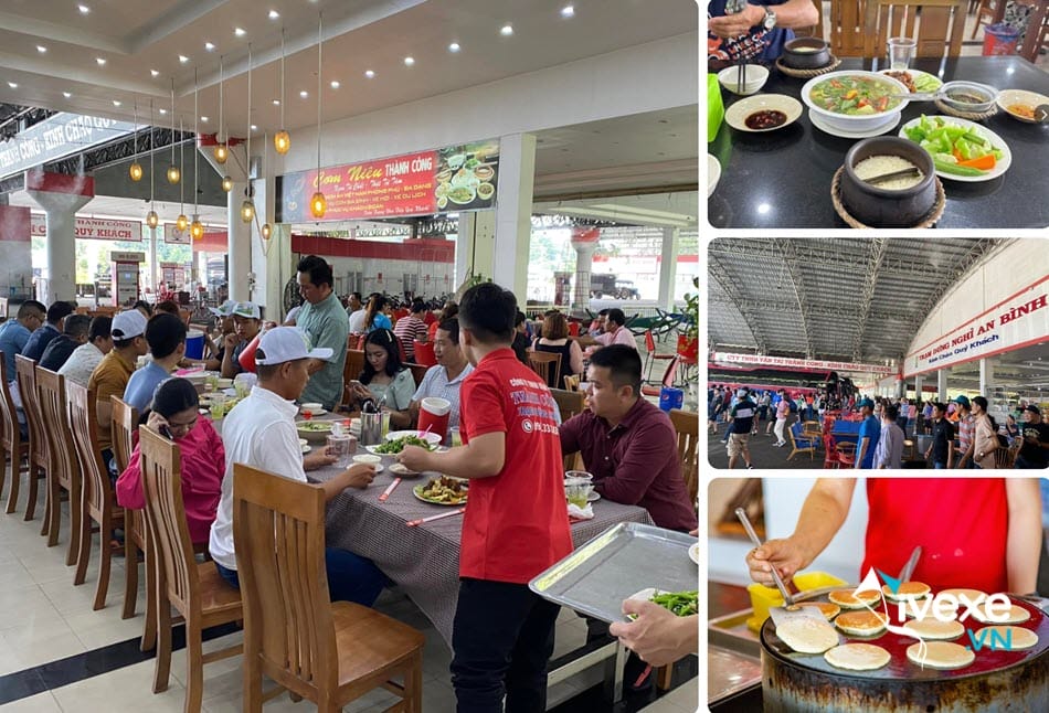 Khu ẩm thực tại Trạm dừng chân An Bình