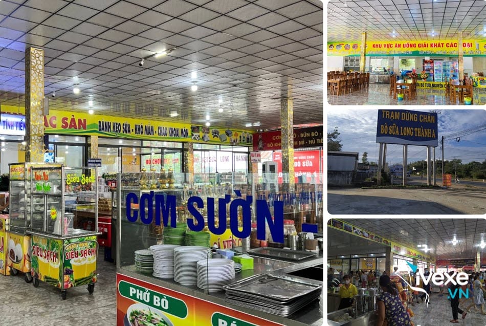 Khu ẩm thực tại Trạm dừng chân Bò sữa Long Thành A