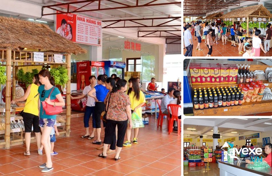 Khu ẩm thực tại Trạm dừng nghỉ 99