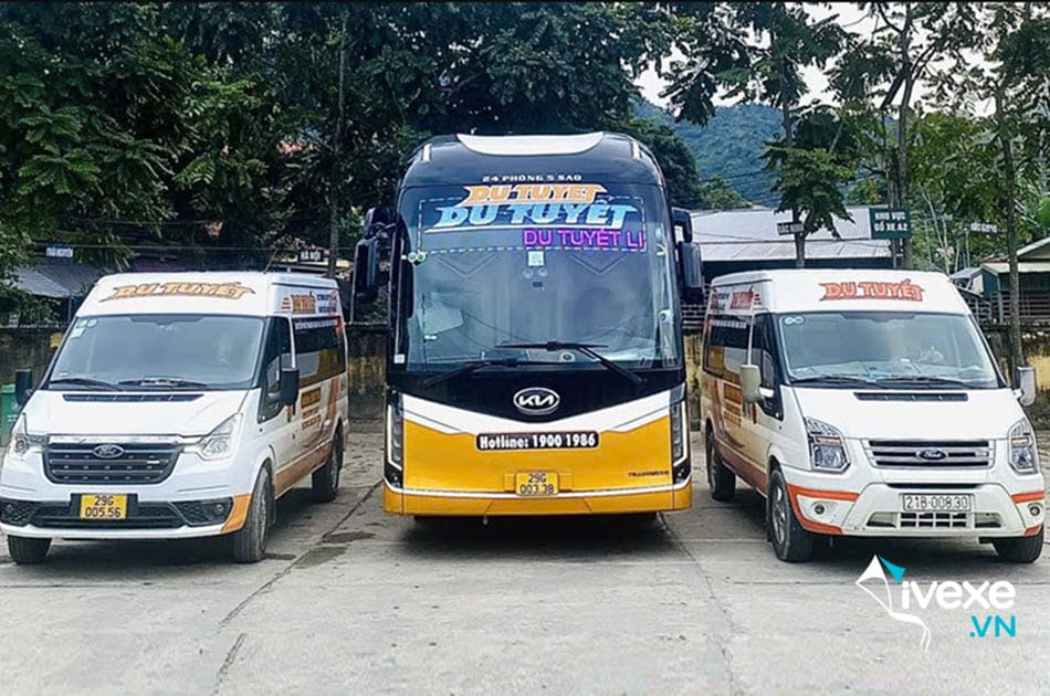 Nhà xe Du Tuyết tuyến bến xe Bãi Cháy đi Yên Bái
