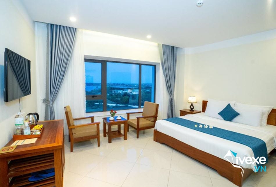 Phòng ngủ sang trọng của Navy Hotel Cam Ranh