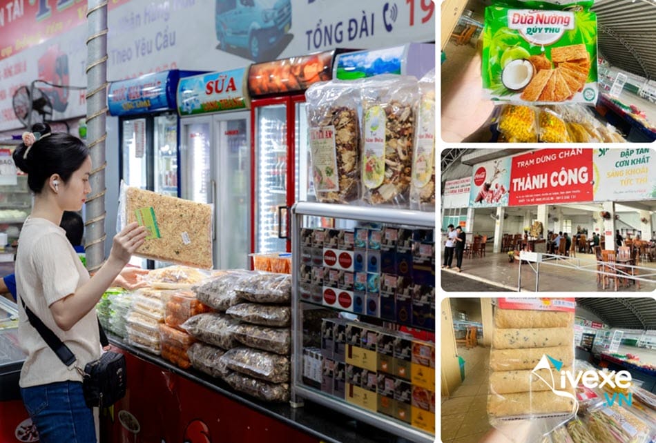 Quầy đặc sản tại Trạm dừng chân Thành Công