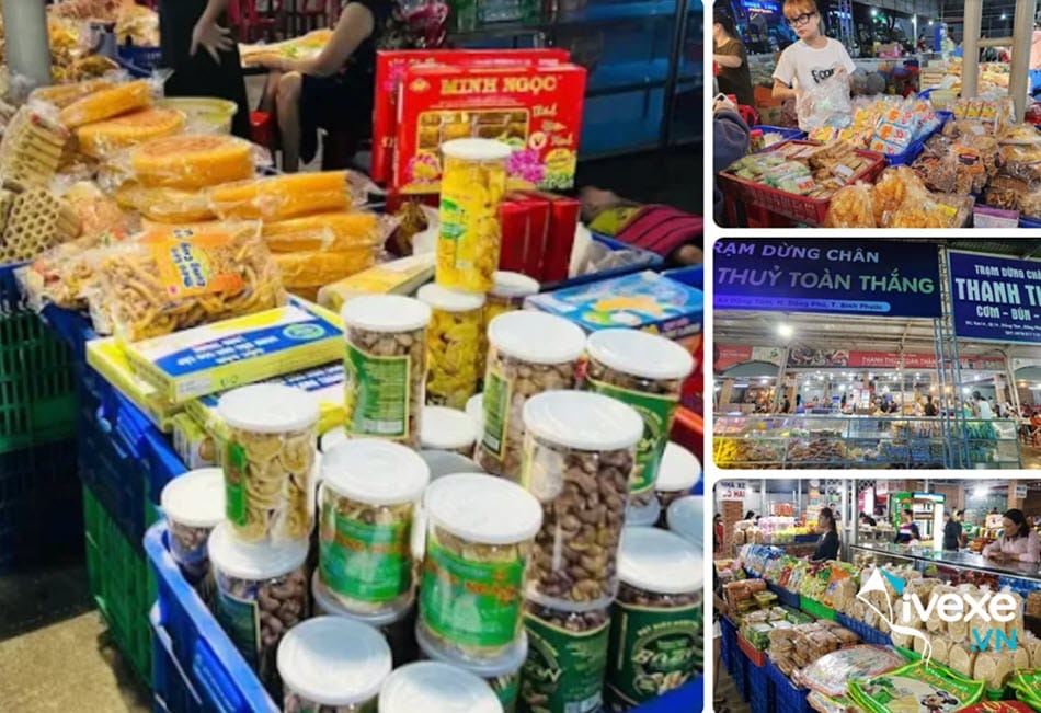 Quầy hàng đặc sản tại Trạm dừng chân Thanh Thủy Toàn Thắng